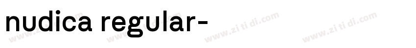 nudica regular字体转换
